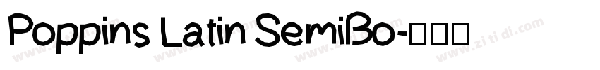 Poppins Latin SemiBo字体转换